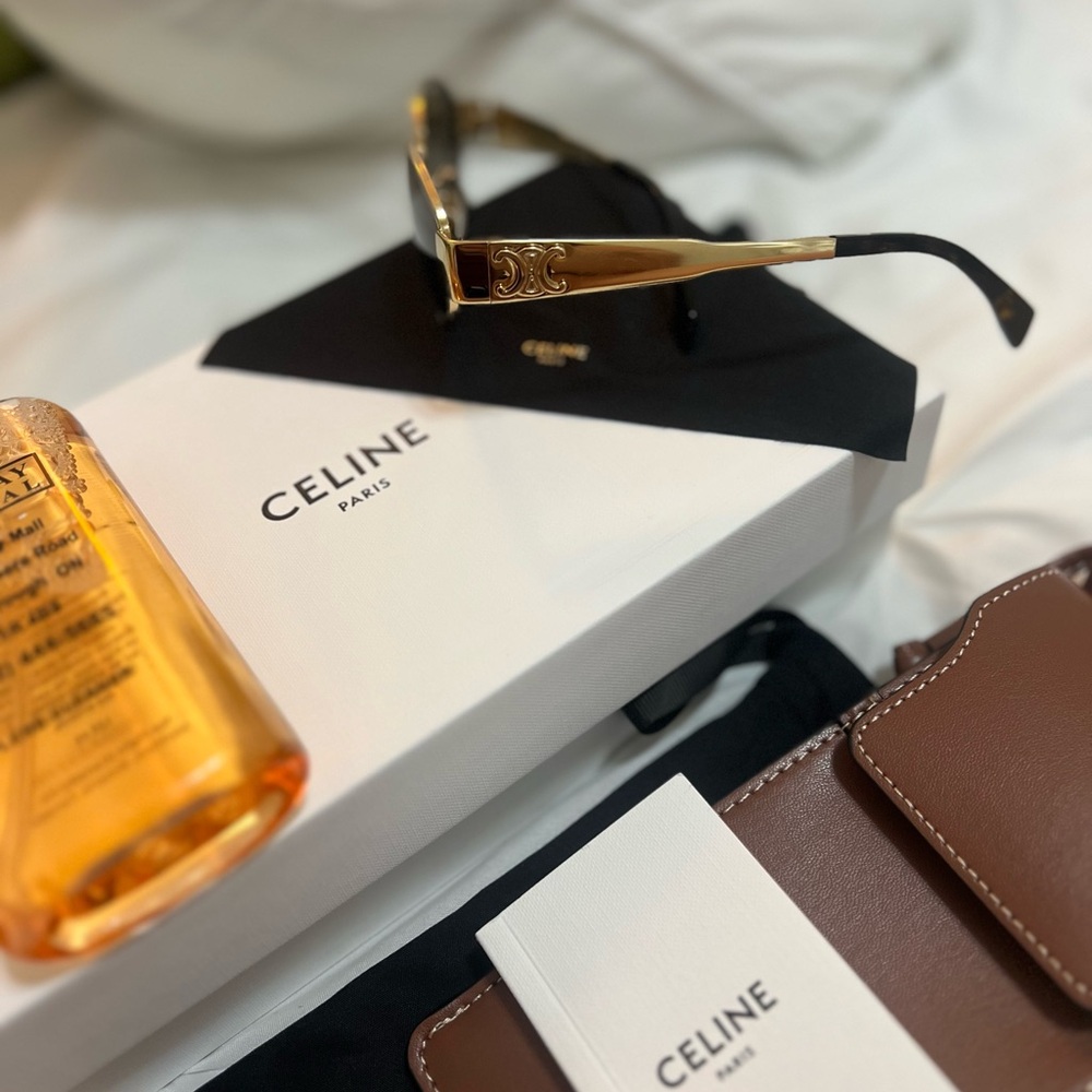 CELINE TRIOMPHE OVAL METAL 01 SUNGLASSES - Picture 2 of 10